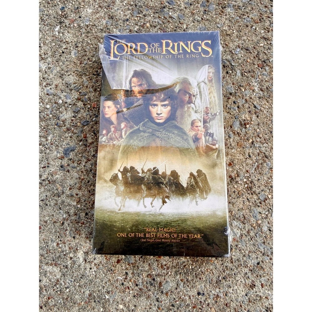 Lord of the Rings The Fellowship of the Ring VHS 2002 New Sealed Tear in Wrap